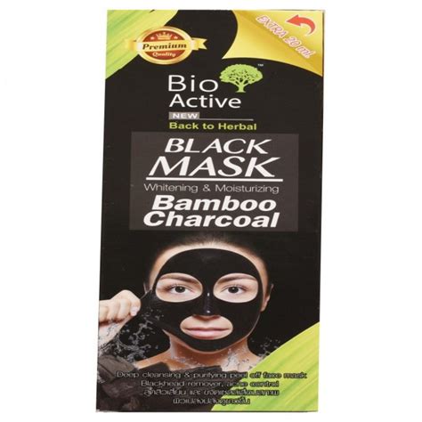 black mask bamboo charcoal